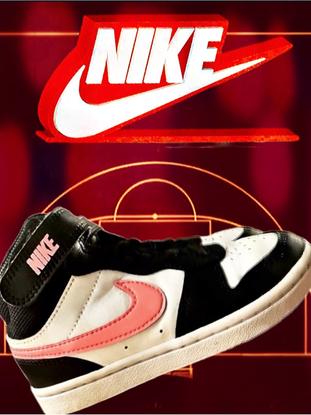 Nike Kids Court Borough Mid 2 Air